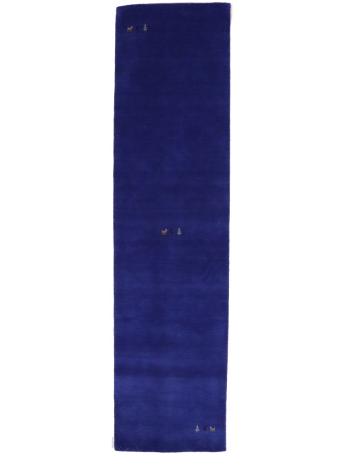 Royal Blue Tribal 3X12 Gabbeh Modern Runner Rug