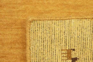 Golden Peach Tribal 2X3 Gabbeh Modern Rug