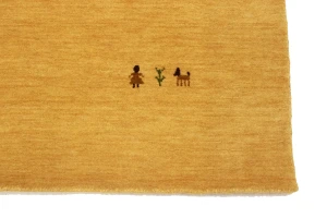 Golden Peach Tribal 5X8 Gabbeh Modern Rug
