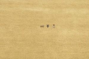 Beige Tribal 5X8 Gabbeh Modern Rug