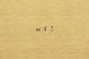 Beige Tribal 8X8 Gabbeh Modern Square Rug