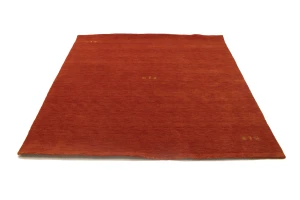 Orange-red Tribal 8X8 Gabbeh Modern Square Rug