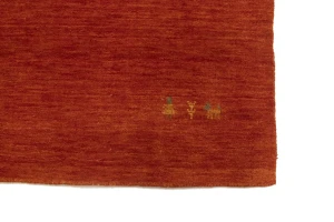 Orange-red Tribal 8X8 Gabbeh Modern Square Rug