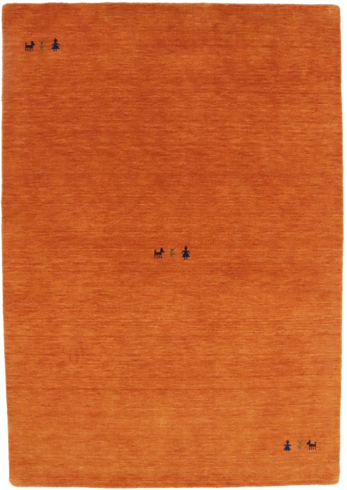 Orange Tribal 4X6 Gabbeh Modern Rug