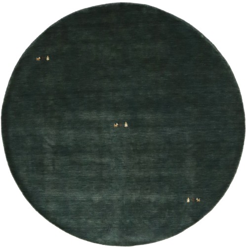 Dark Green Tribal 6X6 Gabbeh Modern Round Rug