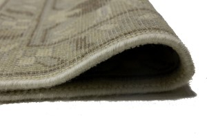 Cream Floral 10X14 Oushak Oriental Rug