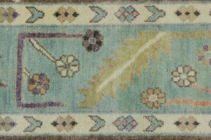 Floral Colorfast 9X12 Oushak Chobi Oriental Rug