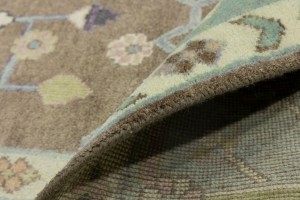 Floral Colorfast 9X12 Oushak Chobi Oriental Rug