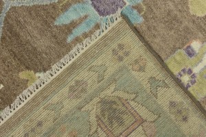 Floral Colorfast 9X12 Oushak Chobi Oriental Rug