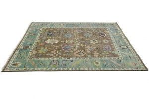 Floral Colorfast 9X12 Oushak Chobi Oriental Rug