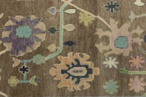 Floral Colorfast 9X12 Oushak Chobi Oriental Rug