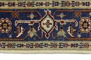 Cream Geometric 8X10 Heriz Serapi Oriental Rug