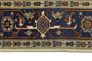 Cream Geometric 8X10 Heriz Serapi Oriental Rug