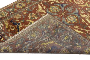 Rusty Red Floral Tribal 8X10 Chobi Serapi Oriental Rug