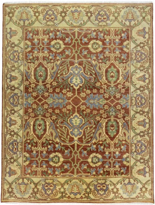 Rust Floral 9X12 Chobi Oriental Rug