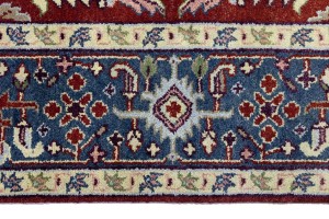Red Geometric 9X12 Heriz Serapi Oriental Rug