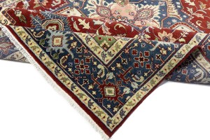 Red Geometric 9X12 Heriz Serapi Oriental Rug
