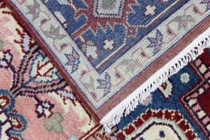 Red Geometric 9X12 Heriz Serapi Oriental Rug