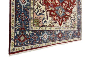 Red Geometric 9X12 Heriz Serapi Oriental Rug