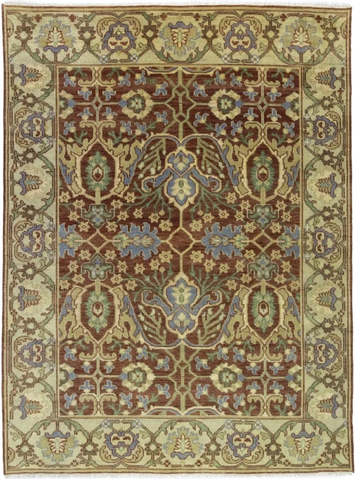 Rust Floral 9X12 Chobi Oriental Rug