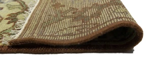 Rust Floral 9X12 Oushak Chobi Oriental Rug