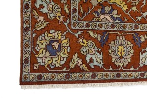 Rust Orange Floral Tribal 9X12 Chobi Serapi Oriental Rug