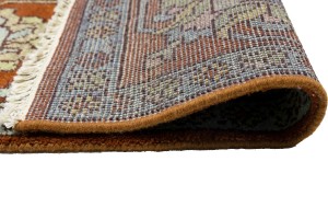 Rust Orange Floral Tribal 9X12 Chobi Serapi Oriental Rug
