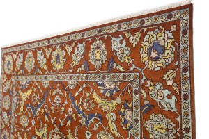 Rust Orange Floral Tribal 9X12 Chobi Serapi Oriental Rug