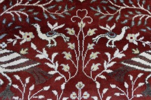 Red Pictorial Tribal 8X10 Chobi Oriental Rug