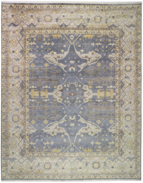 Gray Floral 12X15 Oushak Oriental Rug