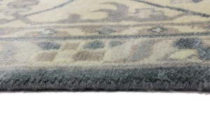 Dark Gray Floral 12X18 Oushak Oriental Rug