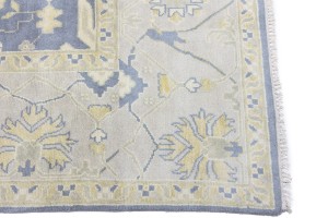Gray Floral 10X14 Oushak Oriental Rug