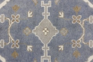 Gray Floral 10X14 Oushak Oriental Rug