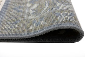 Gray Floral 10X14 Oushak Oriental Rug