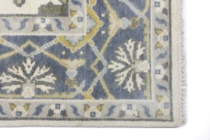 Cream Floral 8X10 Oushak Oriental Rug