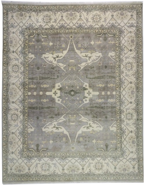 Taupe Floral 12X15 Oushak Oriental Rug