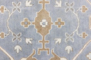 Gray Floral 13X18 Oushak Oriental Rug