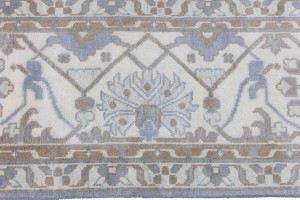 Gray Floral 13X18 Oushak Oriental Rug