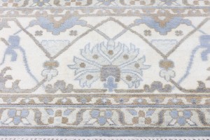 Gray Floral 13X18 Oushak Oriental Rug