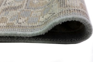 Gray Floral 13X18 Oushak Oriental Rug