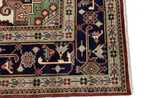 Rusty Red Geometric 12X18 Heriz Serapi Oriental Rug