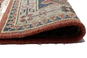 Rusty Red Geometric 12X18 Heriz Serapi Oriental Rug