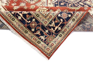 Rusty Red Geometric 12X18 Heriz Serapi Oriental Rug