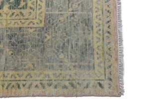 Green Geometric 10X14 Mamluk Oriental Rug