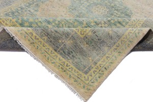 Green Geometric 10X14 Mamluk Oriental Rug