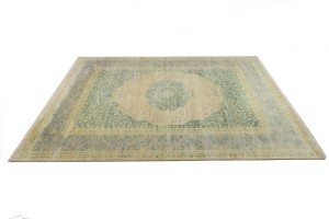 Green Geometric 10X14 Mamluk Oriental Rug