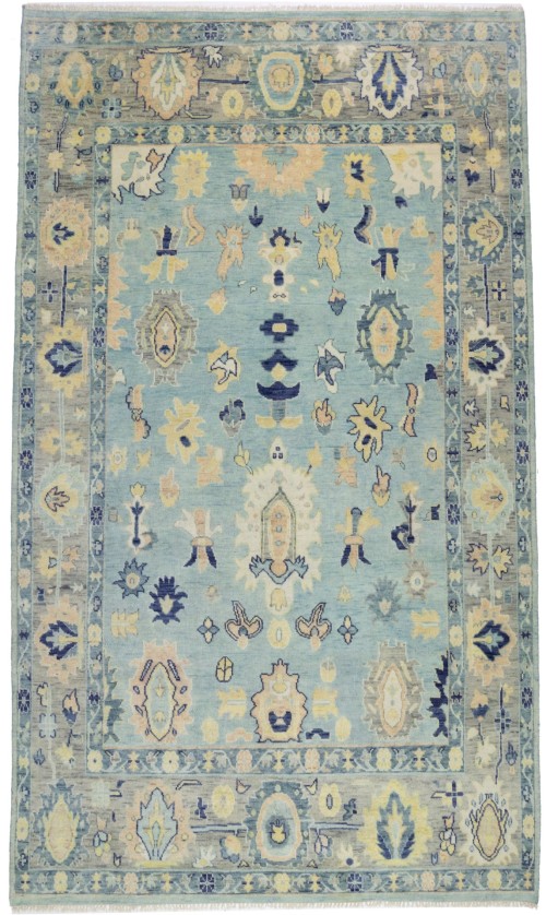 Floral Colorfast 9X16 Oushak Chobi Oriental Rug