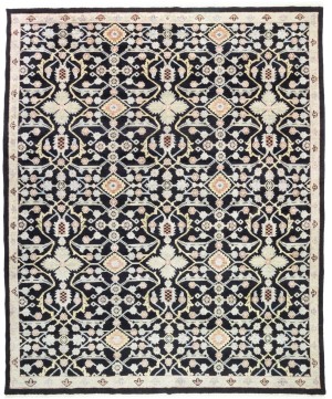 Black Floral 12X15 Chobi Oriental Rug