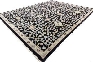 Black Floral 12X15 Chobi Oriental Rug