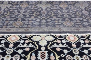 Black Floral 12X15 Chobi Oriental Rug